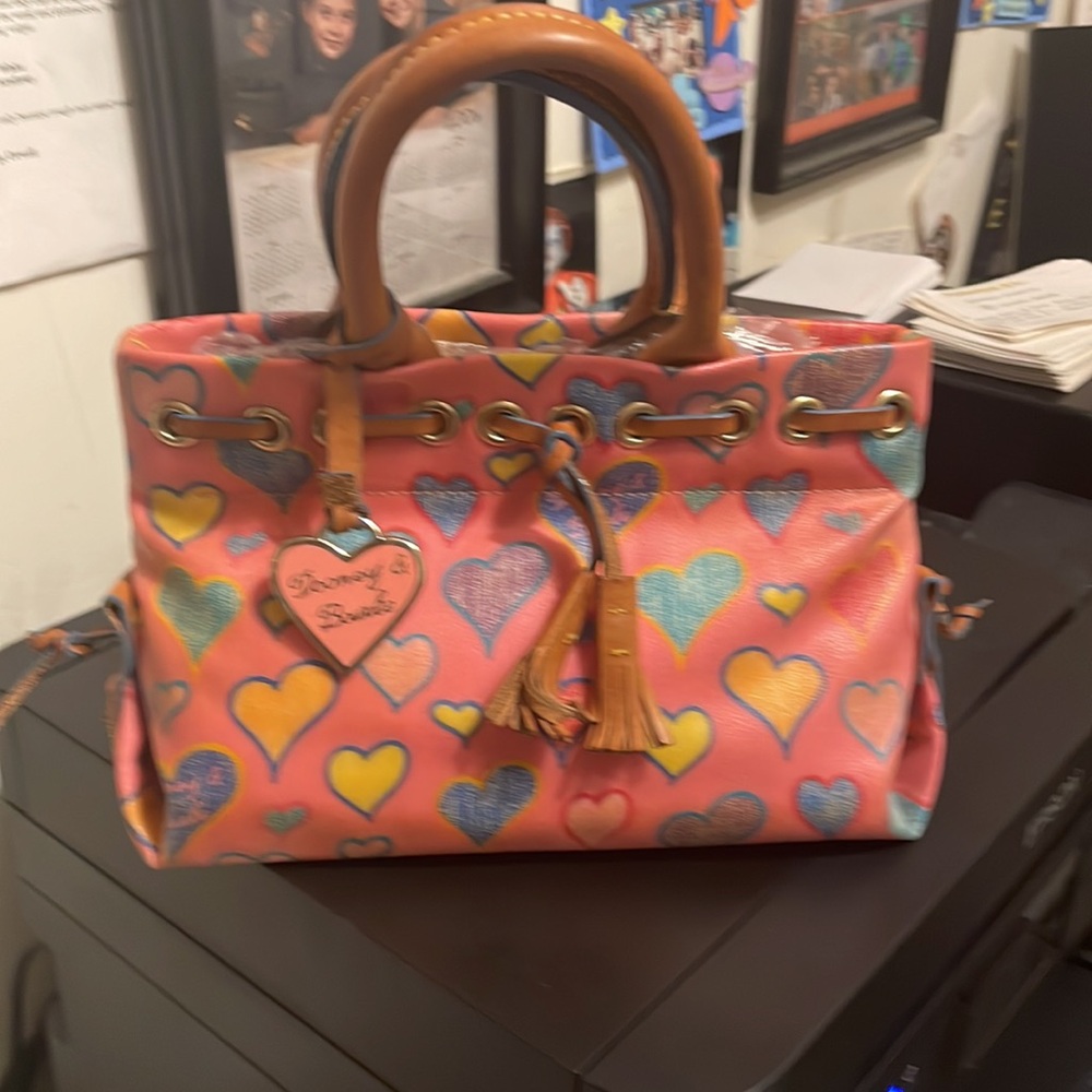 Dooney & Bourke Scribble Hearts Bag